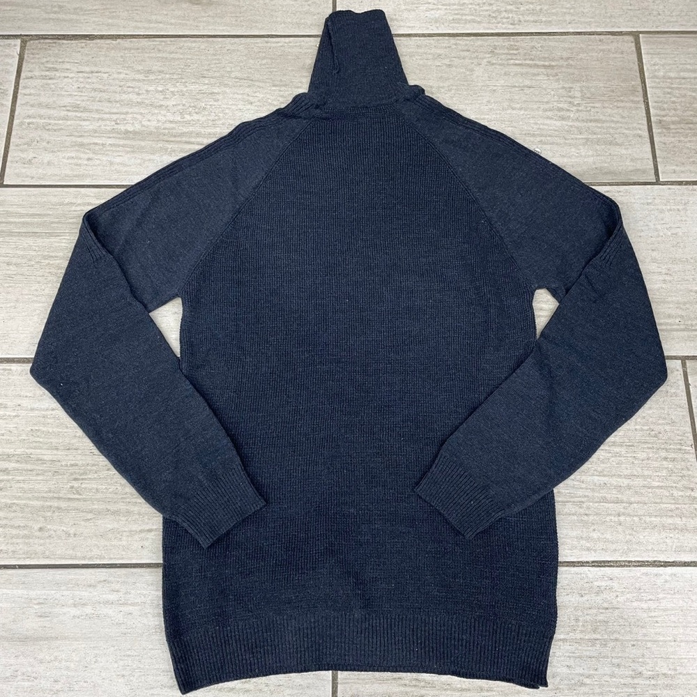 Turtle Neck Sweater Men’s Navy Size Large Cotton